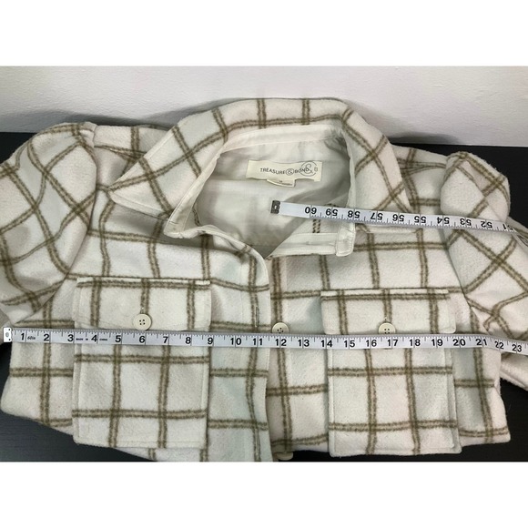 Treasure & Bond 100% Plaid Wool Coat - Picture 6 of 6